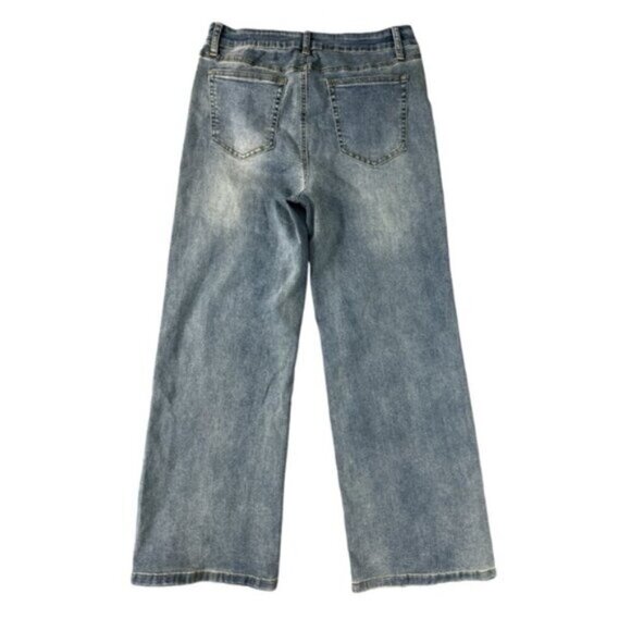 Fabulous Wide Leg Front Pleat Jeans size 15 - Picture 2 of 7